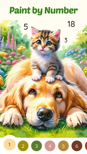Color Aura: Paint by number screenshot 1
