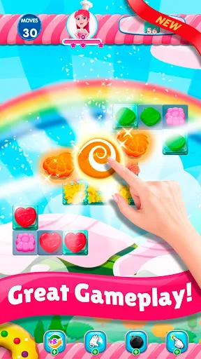 Sweet Sugar Match 3 Candy Game screenshot 4