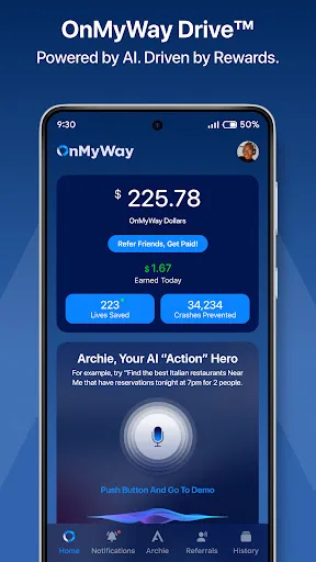 OnMyWay Safety That Pays screenshot 1