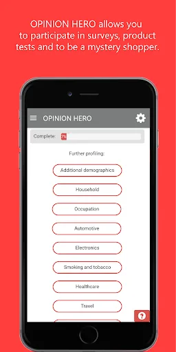 OPINION HERO опитування screenshot 2