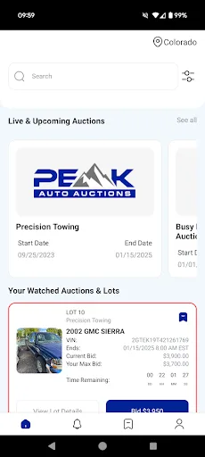 Peak Auto Auctions screenshot 1