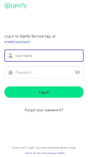 Signify Service Tag screenshot 2
