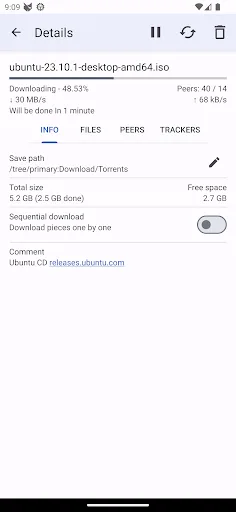 CatTorrent - Torrent Client screenshot 2