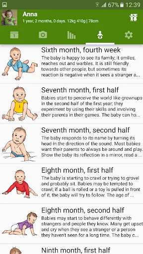 Calendario WomanLog Baby Pro screenshot 3