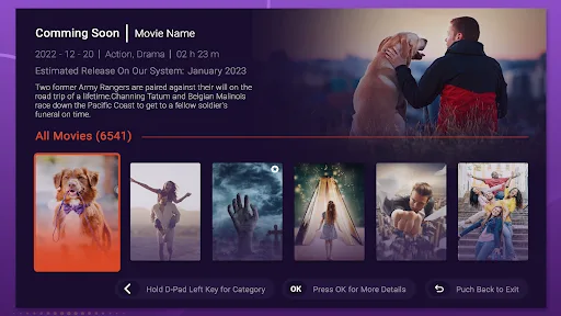 Purple Launcher - IPTV Player screenshot 3