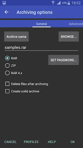 RAR screenshot 4