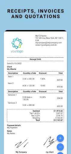 Recibo, Factura y Presupuesto screenshot 1