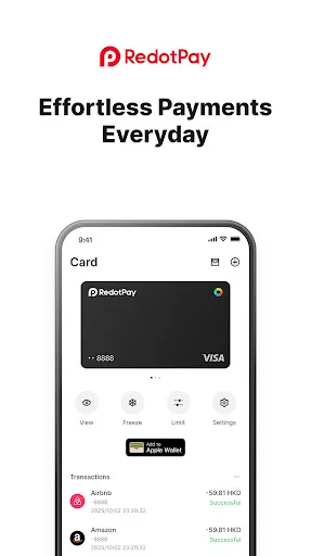 RedotPay: Tarjeta cripto & Pay screenshot 2