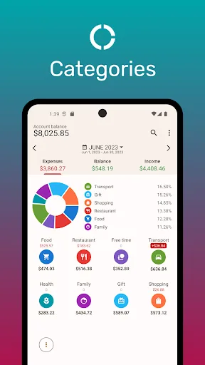 Kakebo: expense tracker budget screenshot 1