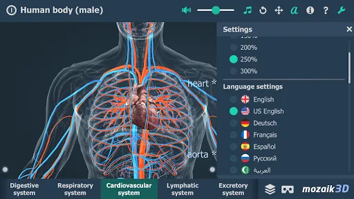 El cuerpo humano en 3D screenshot 2