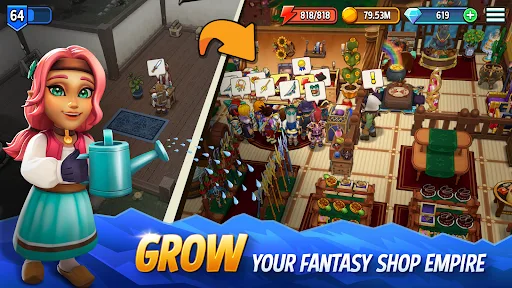 Shop Titans: Craft y Construye screenshot 1