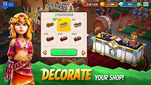 Shop Titans: Craft y Construye screenshot 3
