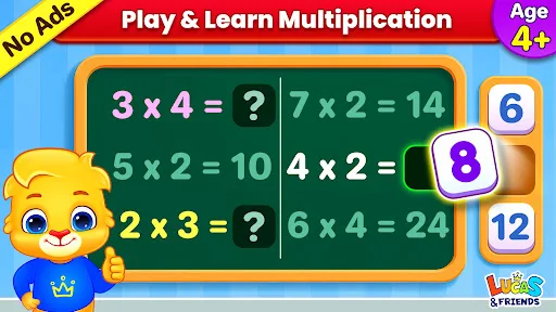 Kids Multiplication Math Games screenshot 1