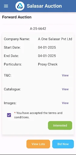 Salasar Auction screenshot 3