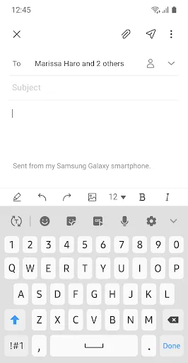 Samsung Email screenshot 4