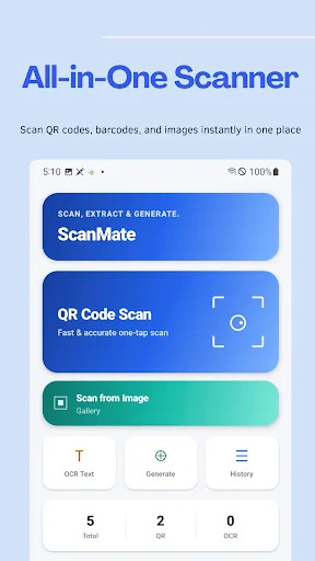 Escáner QR y Código ScanMate screenshot 2