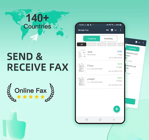 Simple Fax-Send Fax from Phone screenshot 1
