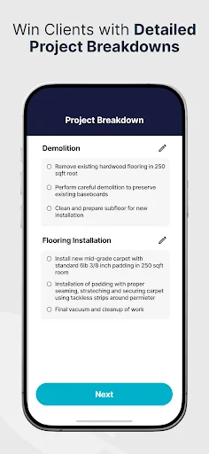 SimplyWise Estimador de Costos screenshot 5