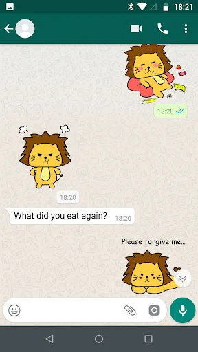 Singa Polah Stickers for Whats screenshot 1