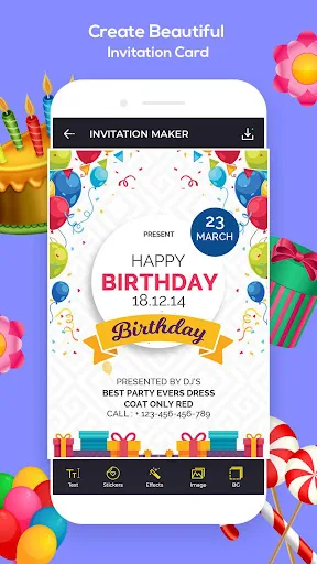 Invitation Maker, Ecards Maker screenshot 1