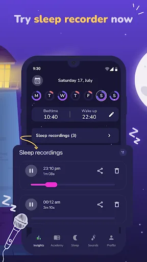 Sueño Seguimiento: Despertador screenshot 2