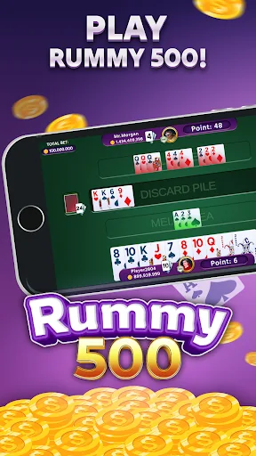 Rummy 500 - Offline Card Games screenshot 1