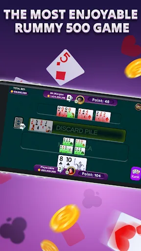 Rummy 500 - Offline Card Games screenshot 4