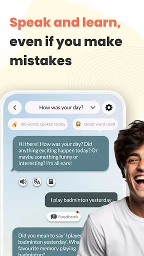 Sparky AI: Speak English Well screenshot 2