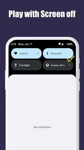 Screen Off & Play screenshot 1