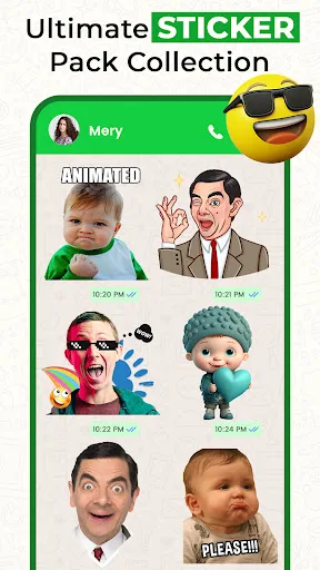 Stickers - Emojis Divertidos screenshot 2