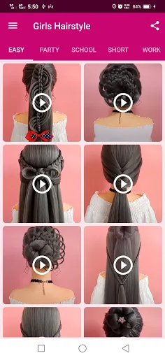 Girls Hairstyle Step By Step screenshot 1