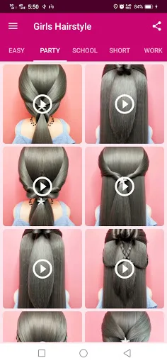 Girls Hairstyle Step By Step screenshot 2