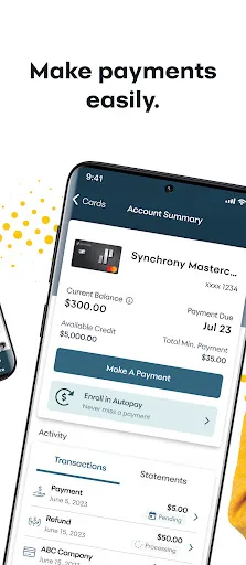 MySynchrony screenshot 3
