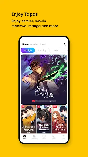 Tapas – Comics and Novels screenshot 1