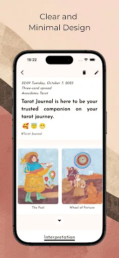 Diario del tarot screenshot 2