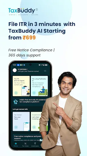 TaxBuddy: Income Tax & Finance screenshot 1