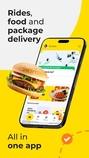 99: Corridas, Food, Pay screenshot 1