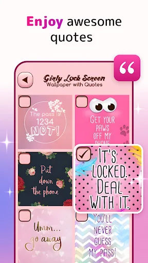 Cute Lock Screen & Wallpapers screenshot 4