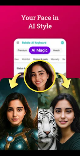 Bobble AI Keyboard Memes, Gifs screenshot 1