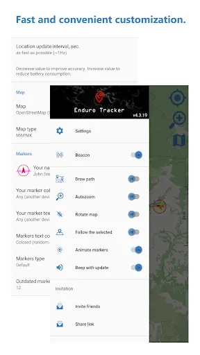 Enduro Tracker - GPS трекер screenshot 5