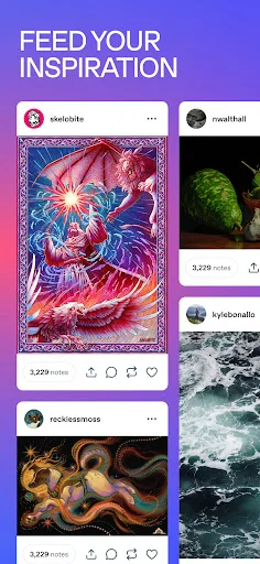 Tumblr Social Media & Art Blog screenshot 4