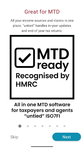 "untied" UK's personal tax app screenshot 1