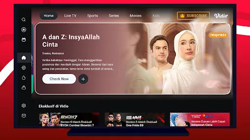 Vidio TV: Sport, Movie, Series screenshot 1