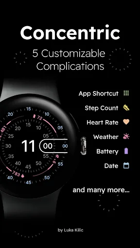 Concentric - Pixel Watch Face screenshot 4