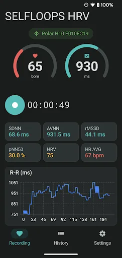 SELFLOOPS HRV screenshot 4