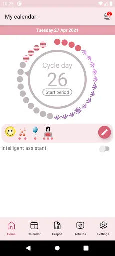 Calendario WomanLog Pro screenshot 1