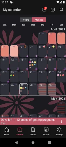 Calendario WomanLog Pro screenshot 4
