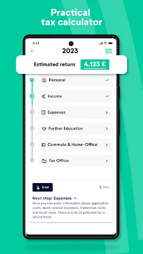 wundertax: Steuererklärung App screenshot 4