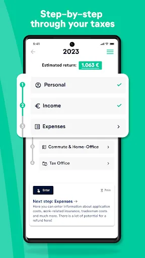 wundertax: Steuererklärung App screenshot 5