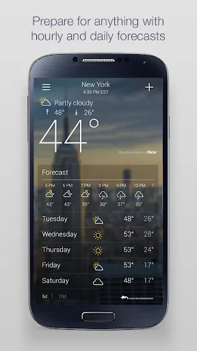 Yahoo Погода screenshot 2